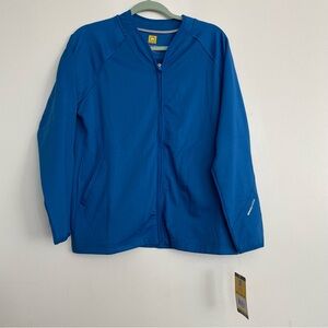 Women’s WonderWink Fleece Full-Zip Jacket Royal Size Medium